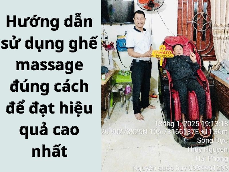 Hướng dẫn sử dụng ghế massage đúng cách để đạt hiệu quả cao nhất