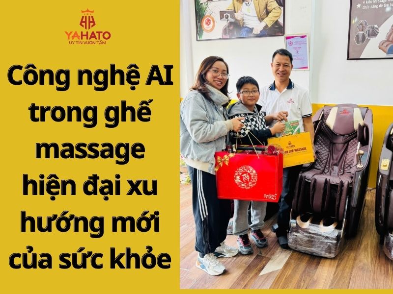 Công nghệ AI trong ghế massage hiện đại xu hướng mới của sức khỏe