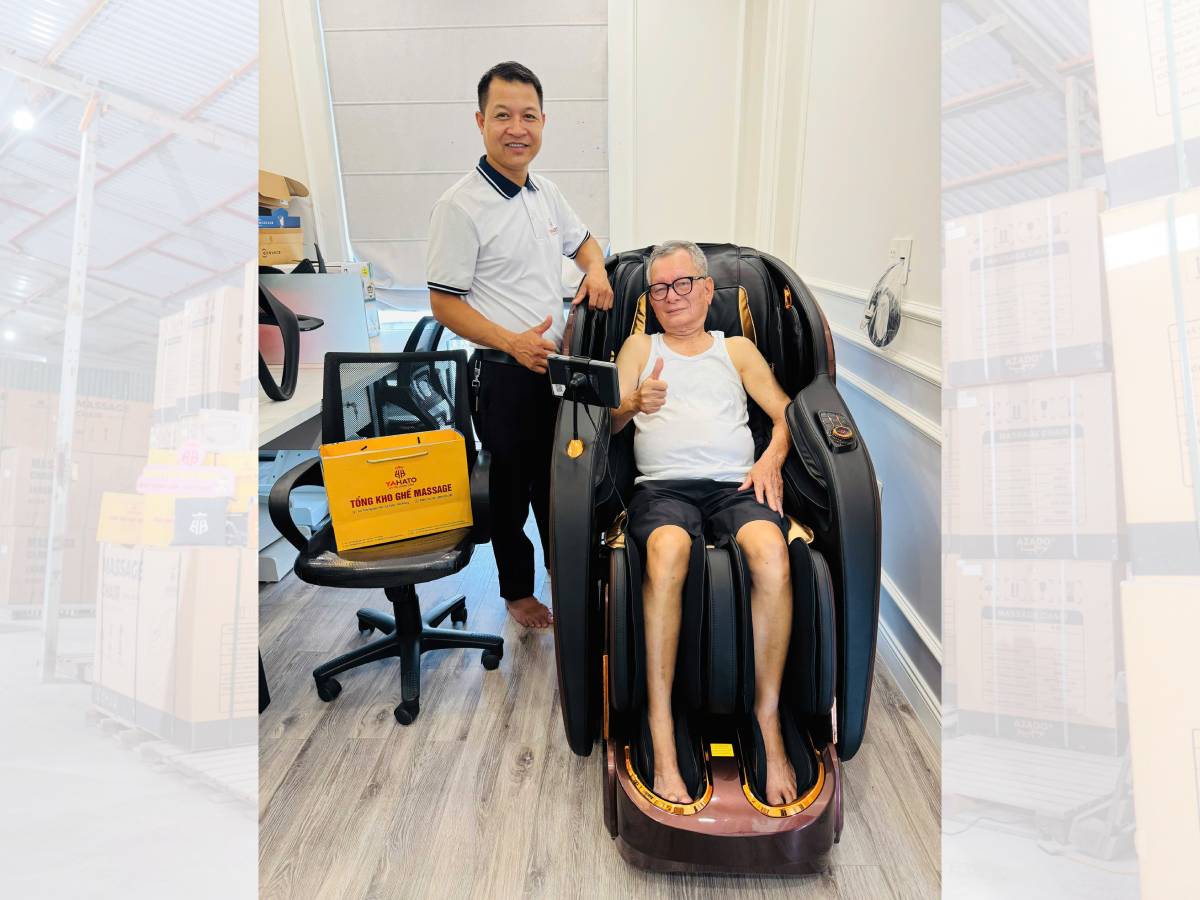 Giảm căng thẳng, xua tan mệt mỏi ngay tại nhà với ghế massage