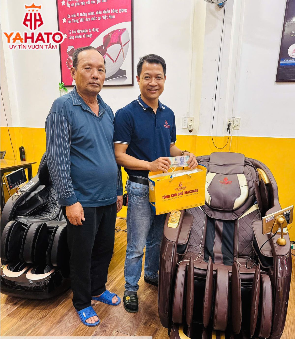 Ghế massage YAHATO 889 Pro giúp giảm đau vai gáy hiệu quả