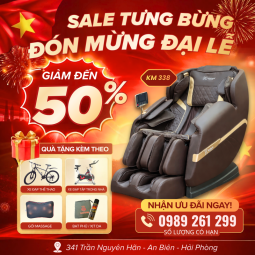 Ghế Massage KM338 – Massage Bi Lăn Toàn Thân Êm Ái, Nhỏ Gọn, Dễ Dùng