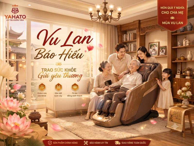 Vu Lan báo hiếu – Tặng cha mẹ ghế massage, trao trọn yêu thương
Vu Lan báo hiếu – Tặng cha mẹ ghế massage, trao trọn yêu thương